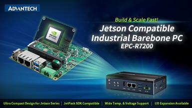 어드밴텍 EPC-R7200 NVIDIA Jetson 호환 산업용 Barebone PC, AI 구축 가속화